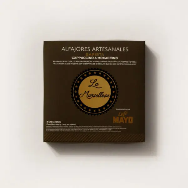 Alfajores Artesanales Café Mayo La Marsellesa 70 gr. Caja (4 Unidades)