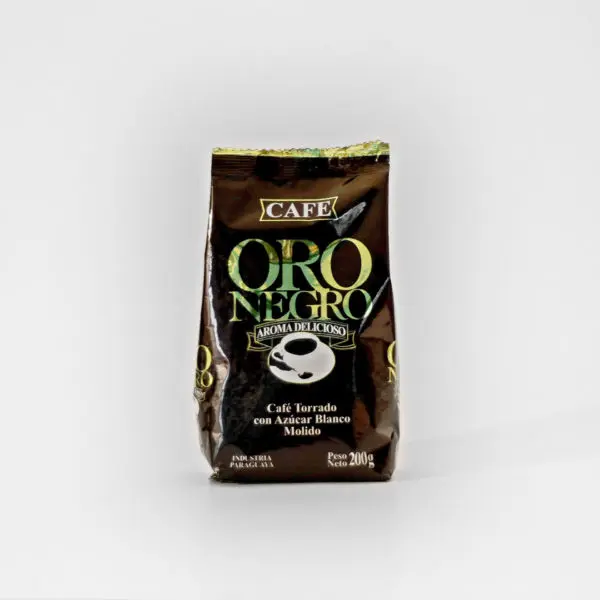 Café Oro Negro Torrado Con Azucar Blanco Molido 200 gr.