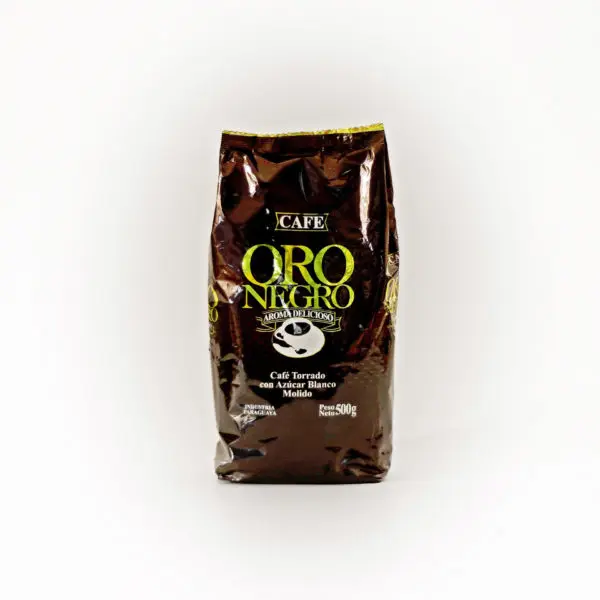 Café Oro Negro Torrado Con Azucar Blanco Molido 500 gr.